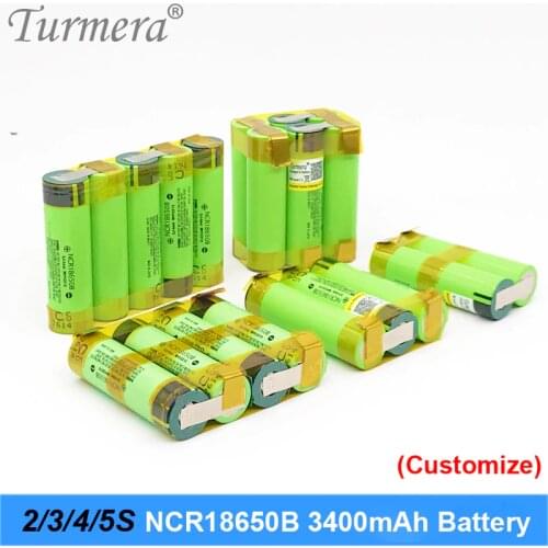 18650 battery 3400mah ncr18650b 12.6v 16.8v 21v battery for screwdriver battery weld soldering strip customize battery NOV10