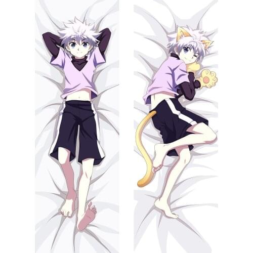 Anime Hunter X Hunter Dakimakura Killua Zoldyck Cosplay Hugging Body Pillow Cover Case Bedding Pillowcases Peachskin