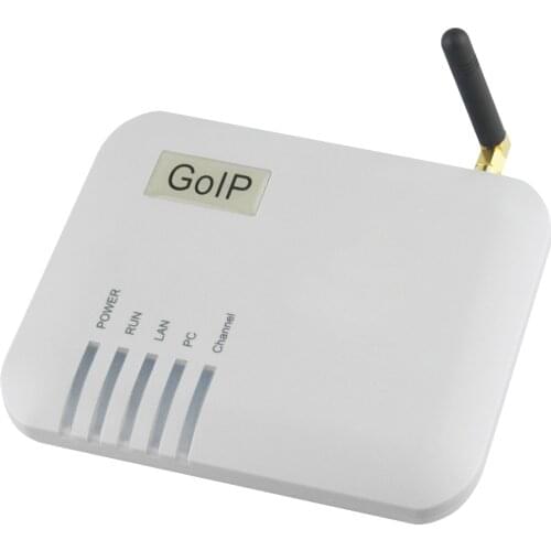 Free Shipping! VOIP gateway GoIP-1 VoIP Gateway LEDs for Power, Ready, Status, WAN, PC, GSM