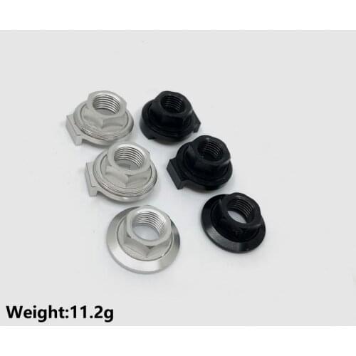 Bronmpton folding bike rear wheel CNC nut with limit washer combination for outer 2-speed wheel set