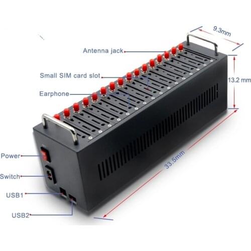 The cheap 3g sim box usb hub sim pool 16 port 3g modem pool bulk sms device 3g modem for sms marketing