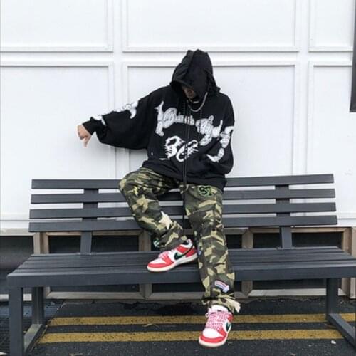 Hotel Neck Long European and American Jacket High Street Punk Round Sleeve Hoodie Thin Warm Jacket Y2K Street American Retro