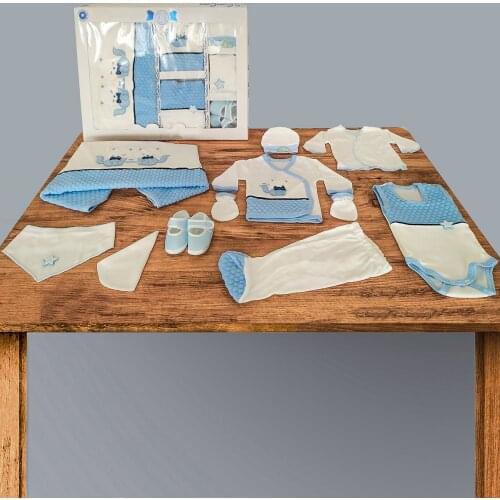 Newborn Baby Boy Outfits Set Kids Clothing Real Cotton Infant Care Products Body Suit Shirt Pants Hat 10 Pieces Origin Turkey