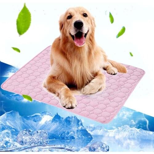 Pet Soft Summer Cooling Mats Pads Breathable Pet Cooling Mat Ice Pad Sofa Cushion Blanket Dog Mat Ice Pad Sleeping Mattress