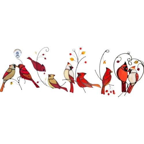 Metal Bird Wall Accent Cardinal Art Wall Decoration Sculpture Indoor Outdoor ing Ornaments