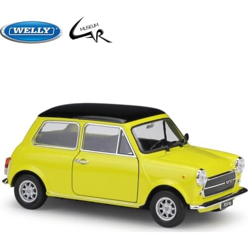 Welly 1:24 Model Car Toys MINI COOPER 1300 Classic Diecast Car Collection Metal Car Toy Boys Birthday Gifts