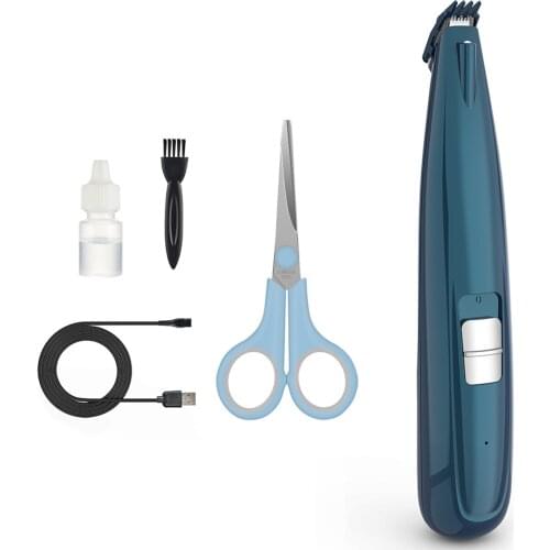 4 Hours Pet Foot Trimmer Set LED USB Low Noise Safe Professional Dog Paw Hair Shaver Trimmer Kits For Cats Dogs