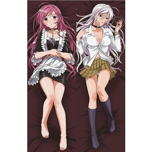Rosario + Vampire Anime Moka Akashiya Long Pillowslip Kurumu Kurono Body Pillow Case Mizore Shirayuki Dakimakura Cover