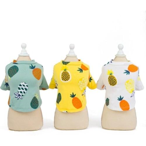 Pet Dog Clothes for Dog Clothing for Pets Fruit Print Dog Coat Jacket Chihuahua Clothes for Pet Puppy Vest Shirt Cat Dogs Outfit