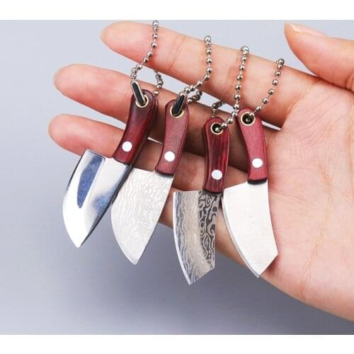 Portable Creative Stainless Steel Small Kitchen Knife Camping Mini Peeler Keychain Pocket EDC Knife Home Kitchen EDC Accessory
