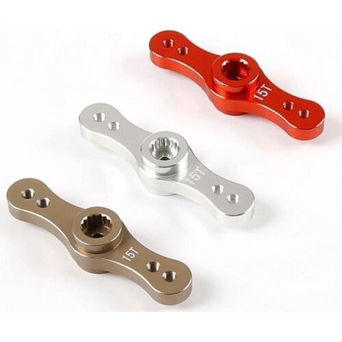 Rc Car HPI KM ROFUN Baja 5B 5T SC Metal Double Side 15T 17T Steering Servo Arm For 1/5 Remote Control Cars Toys Buggy Truck Part