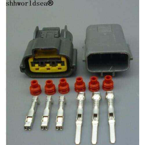 Shhworldsea 3Pin TPS sensor plug car auto Waterproof Cable Connector For Nissan Mazda RX8 Ignition Coil plug 6098-0141 6195-0012