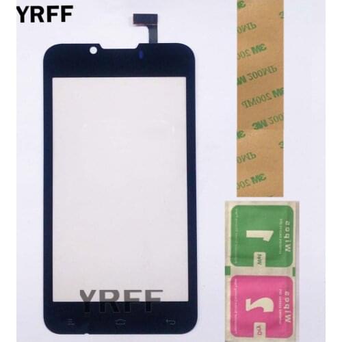 Phone Touch Screen For Fly IQ441 IQ 441 Touch Screen Digitizer Panel Front Glass Lens Sensor Repair Touchscreen 3M Glue Wipes