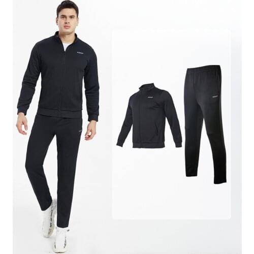 Vansydical Tracksuit Mens 2pcs Running Gym Clothing Autumn Winter Jackets+Pants Sports Suit Casual Sweatsuit Polyester 3XL