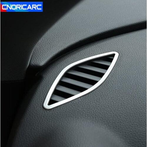 Car Dashboard Air Conditioner Vents Decoration Frame Cover Air Outlet Decor Trim For Audi A3 8V 2014-2018 Interior Accessories