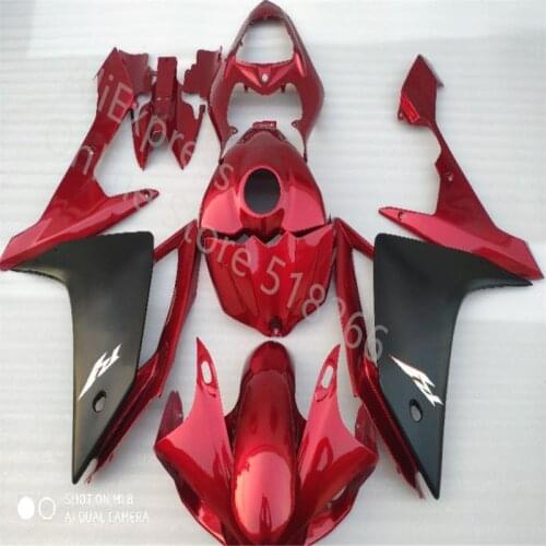 High quality ABS injection Fairing Kit for YZF R1 2007-2008 Fairing YZF R1 07 08 red black Bodywork set