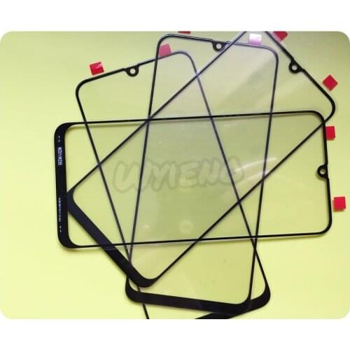 Wyieno 10Pcs/Lot A505 Front Glass Panel For Samsung A50 Glass Lens Screen ( Not Touch Sensor Digitizer )
