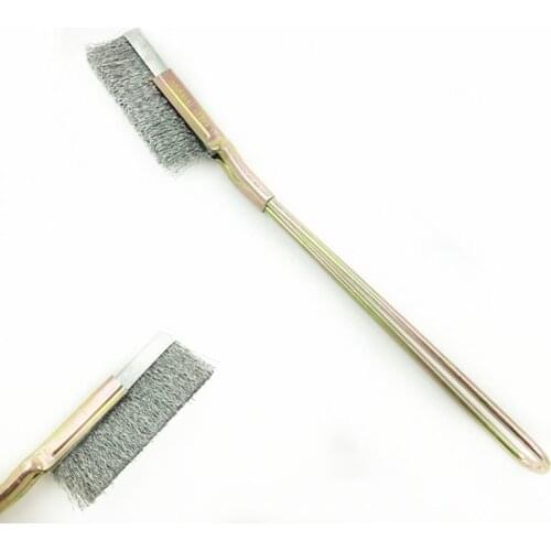 1PC Stainless Steel Wire Brush Gap Groove Cleaning Tools Multi-function Straight Head Mini Scrubbing Rust Removal Brushes