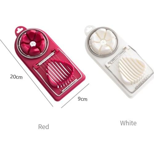2 in1 Splitter Cut Egg Slicer Kitchen Gadgets Poached Egg Ring Double Egg Dividers Egg Tools Multifunction Egg Cutter