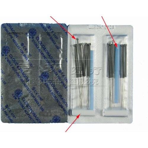200pcs cloud and dragon brand disposable sterile acupuncture massage needle 10 pcs with one tube
