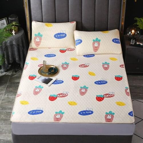2021 Latex silk mat mat three-piece ice air conditioning upholstered seat can water emulsion mat folding