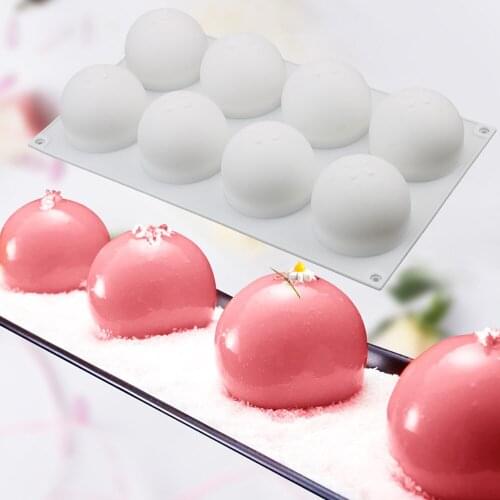 8 Hole Cake Decorating Tools Baking Candy Chocolate Gumpaste Moulds DIY Fondant Cake Silicone Mold