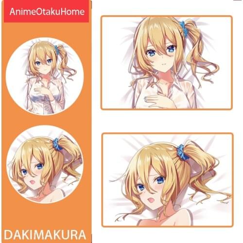 Anime Kaguya-sama: Love Is War Hayasaka Ai Shirogane Kei Pillow Cover Hugging Pillowcase Otaku Bedding Dakimakura Pillow Case
