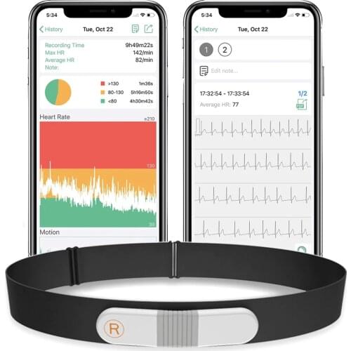 ANT + protocol Bluetooth EKG Heart Rate Monitor Wireless ECG Machine Exercise with Alarm Aerobic Exercise Data Synchronization