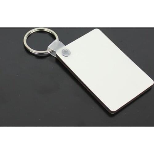 600pcs Wholesale MDF Key Chain Wooden Hard Board Double Sided Printing Heat Transfer Keyring Blank Keychain Pendant for DIY SN