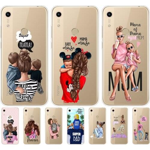 Case For Huawei Honor 8A PRO 8C 8X 10 i play case back cover for huawei Y5 Y6 Y7 Y9S Y9 2019 pro Prime Baby Mom Girl dad super