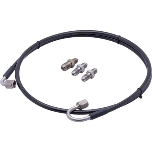 Master To Slave Cylinder Complete Stainless Clutch line kit With An3 Fittings For 06-15 Honda Civic Si