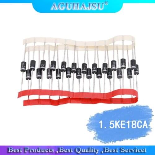 20PCS TVS diode 1.5KE18CA 1.5KE15CA P6KE18A P6KE200A DO-27
