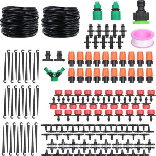 DIY Micro Drip Irrigation System Automatic Plant Watering Kits Greenhouse Irrigation Spray Sprinkler Lawn Garden Watering System