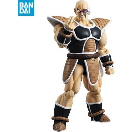 BANDAI Original Anime SHF Dragon Ball Nappa Action Figures 7inch PVC Toys Model Super Saiyan Figure Doll Toys for Kids Gift
