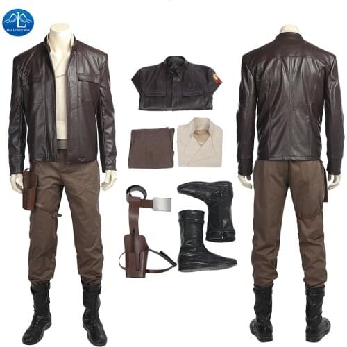 Poe Dameron Cosplay Costume The Last Jedi Outfit Full Set Mens Suit Custom Made For Halloween
