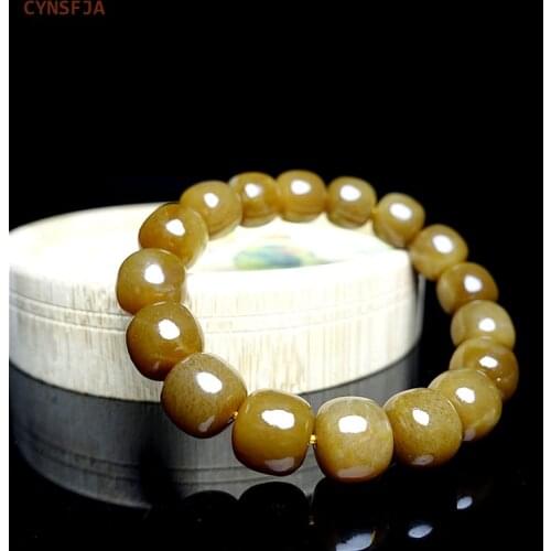 CYNSFJA New Real Rare Certified Natural Hetian Jade Nephrite Lucky Amulets Jade Bracelets Sugar Colour High Quality Best Gifts
