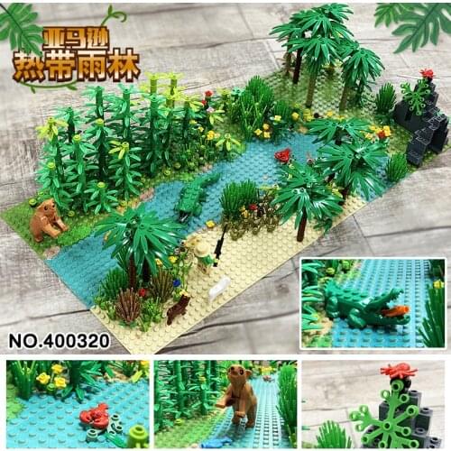 New DIY moc rainforest forest block accessories parts package 400320 for children gifts