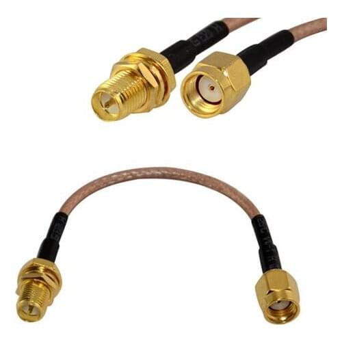 RP SMA Male switch RP-SMA Female Wireless Router Antenna Aerial Extension Cables Copper Feeder connecting antenna RF cable RG136