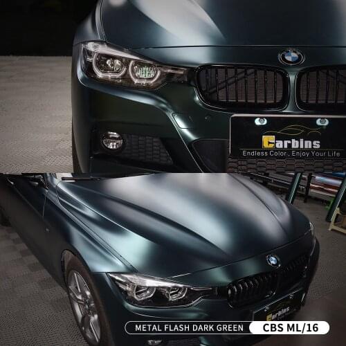 Break The Tradition Top Popular Protect Car Color Change Film Metal Dark Green Full Roll Vinyl Car Wrap