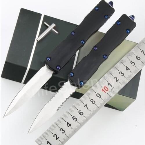 Mict Dragon Straight Knife D2 Damascus Blade Dual Action Tactical Folding Pocket Fixed Blade Knife Fishing EDC Survival Tool