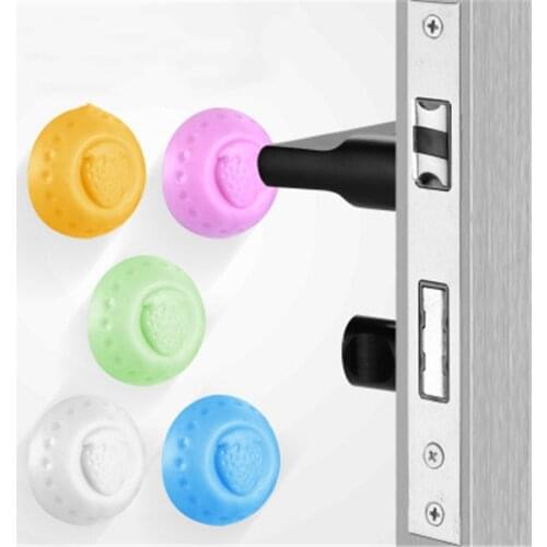 Self Adhesive Rubber Door Buffer Wall Protectors Door Handle Bumpers for Door Stopper Doorstop