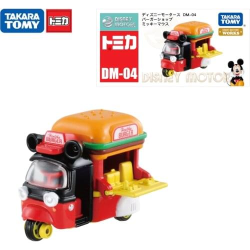 TAKARA TOMY TOMICA Disney Motors Works Pixar Cars Mickey Mouse Vending Car 1:55 Diecast Metal Alloy Vehicle Model Toys DM-04