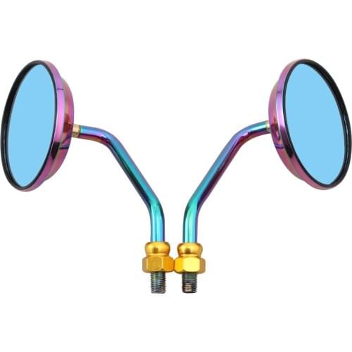 Universal 10mm Modified Round Motorcycle Rearview Mirrors Scooter Side Mirrors FOR suzuki gs500 yamaha r1 trk502 ducati monster