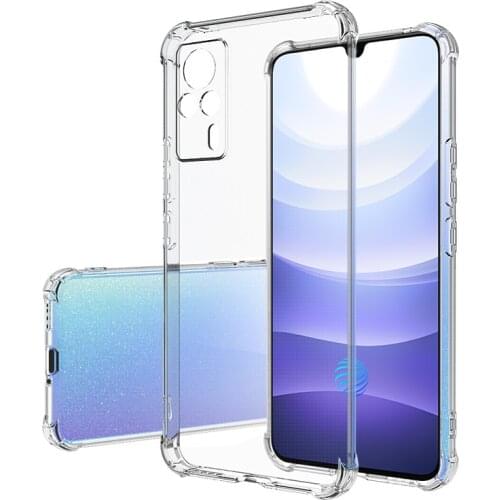 Airbag Fall-Proof Phone Case for VIVO S9 E S9E VIVOS9 Camera Protective Soft Clear TPU Silicone Shockproof Thin Back Cover Funda