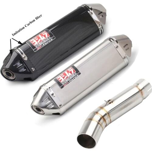 Motorcycle Exhaust Yoshimura GP Muffler Modified Escape Moto Slip On Middle Link Pipe For Honda CBR500R CB500X CB500F 2013-2019