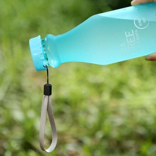 High Quality 550ML Portable Plastic Candy Color My Water Bottle Tour Sport Lemon Juice Drinkware Space