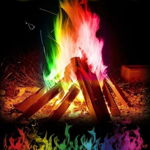 15g Mystical Fire Colored Flames Bonfire Sachets Fireplace Pit Patio Gags Toy Professional Gags Pyrotechnics