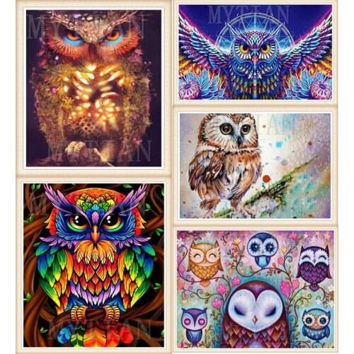 2019 Diamond Embroidery 5D Animal DIY new Diamond Painting owl Full square/round drill Cross stitch Wall Art Picture gift