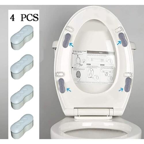 4pcs/set Self-adhesive Toilet Seat Lid Gasket Home Garden Household Merchandises Bathroom Products