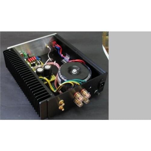 DC-229 Aluminum Power amplifier case /Box + Unilateral heatsink